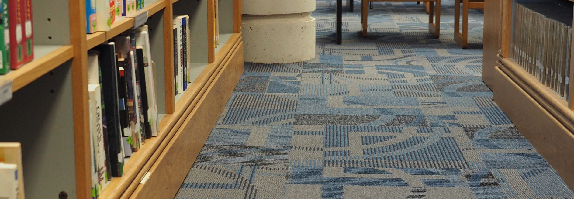 Example of Mannington carpet tile in school